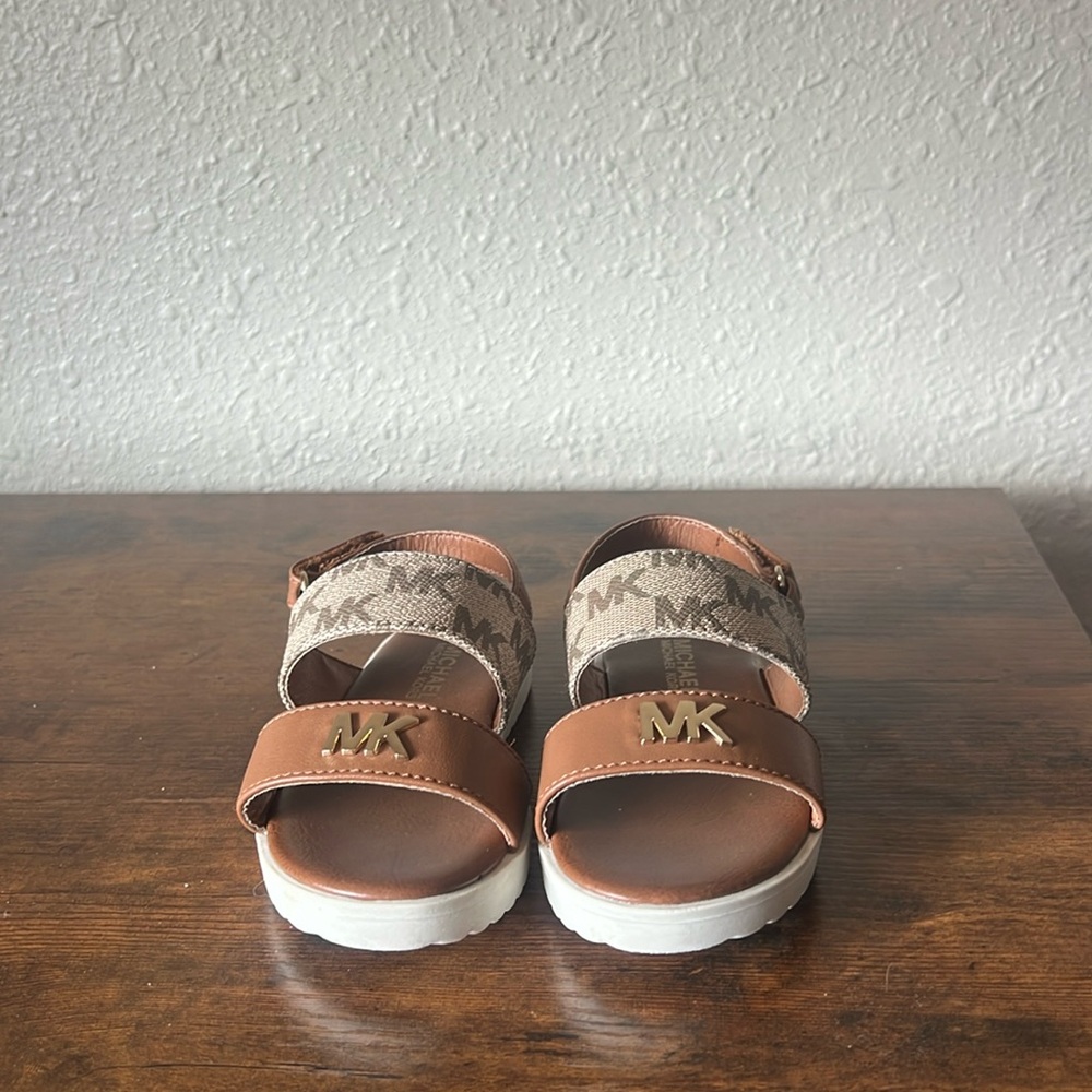 Michael Kors Kids Tan and Cream Sandals